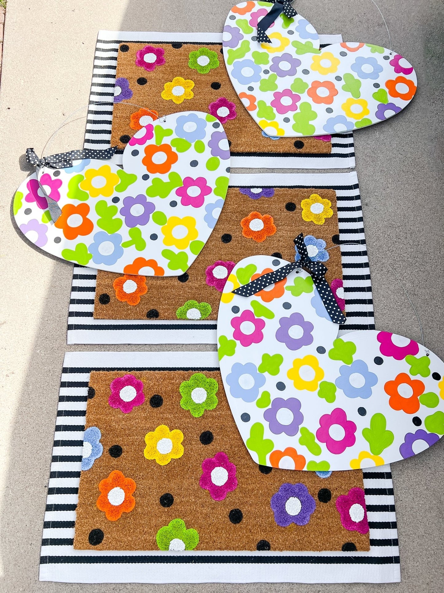 Multicolor Polka Dot Flower - Miss Molly Designs, LLC