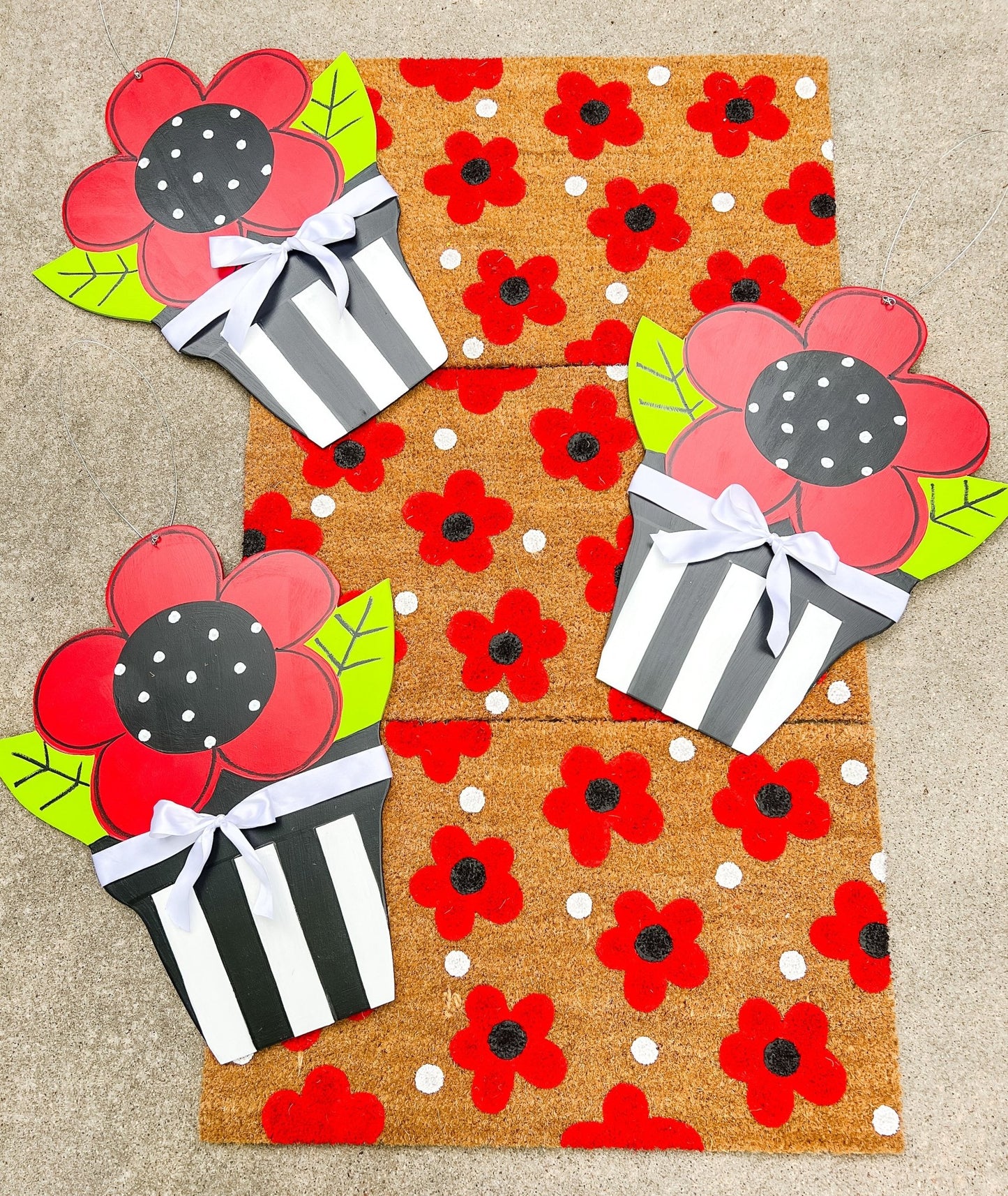 Red Polka Dot Flower - Self Checkout at Creative Collab Collection - Miss Molly Designs, LLC