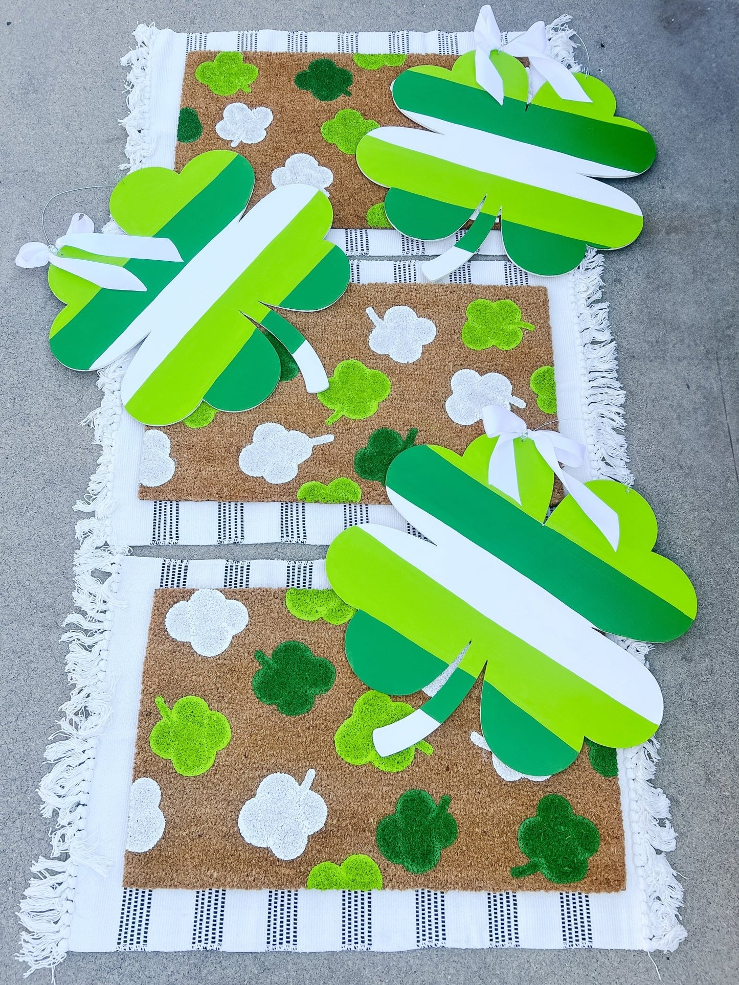 Striped Shamrock - Miss Molly Designs, LLC