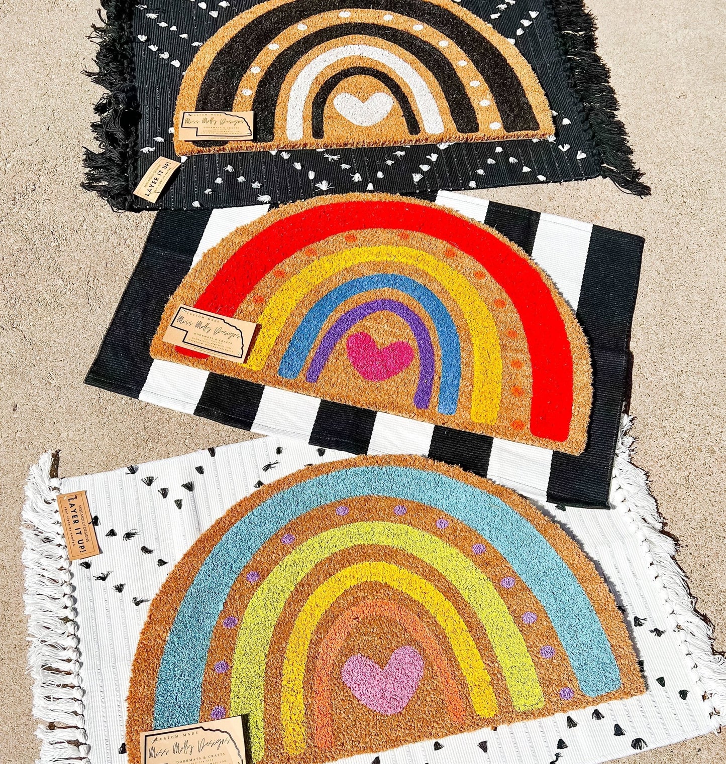 Black and White Rainbow - Miss Molly Designs, LLC