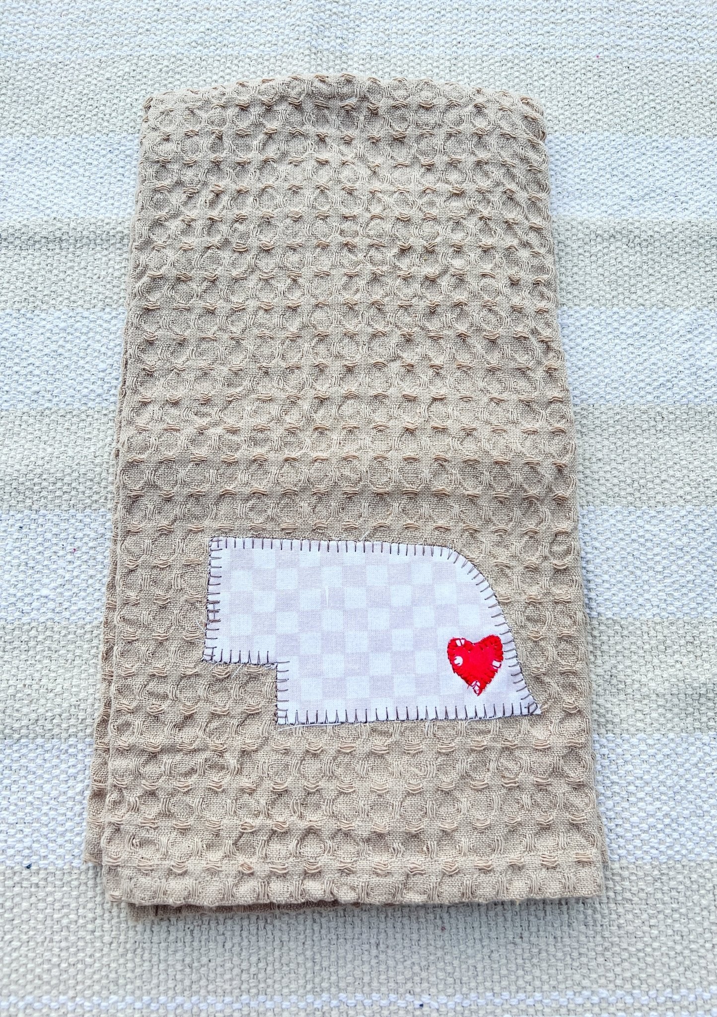 Nebraska State Tan Towel - Miss Molly Designs, LLC