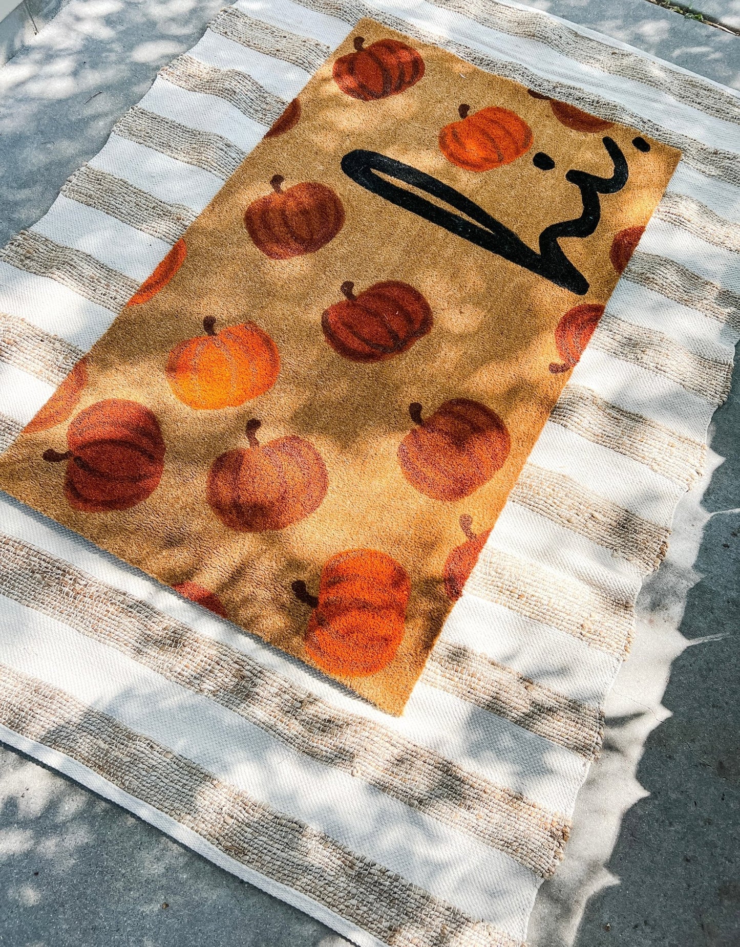 Tan and Jute Double Door Layering Rug - Miss Molly Designs, LLC