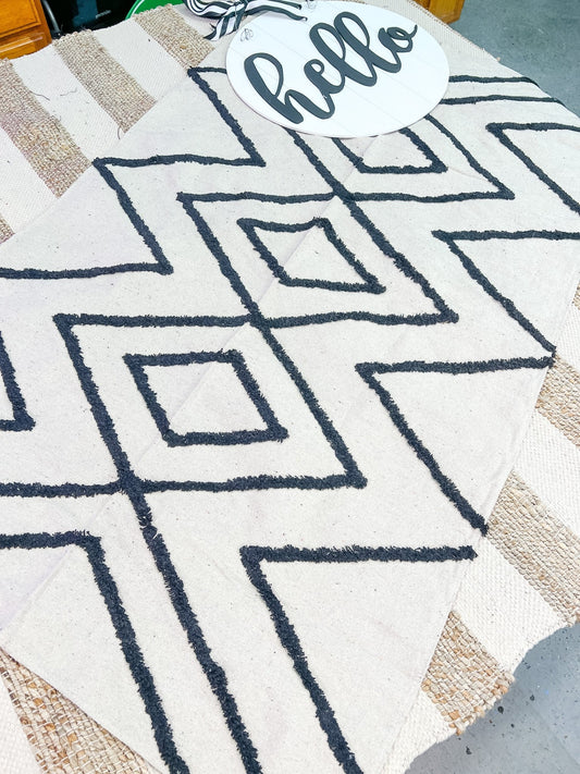 Zig Zag Double Door Layering Rug - Miss Molly Designs, LLC