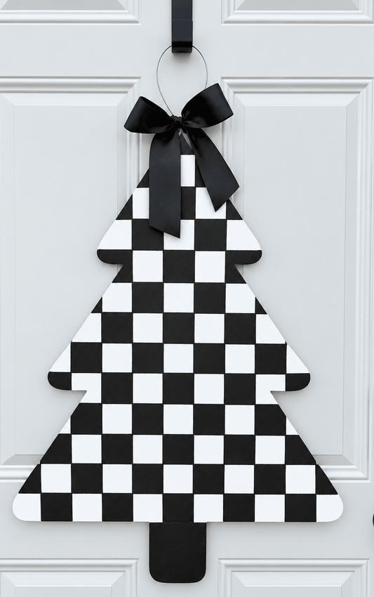 Black/White Checkered Tree - Miss Molly Designs, LLC