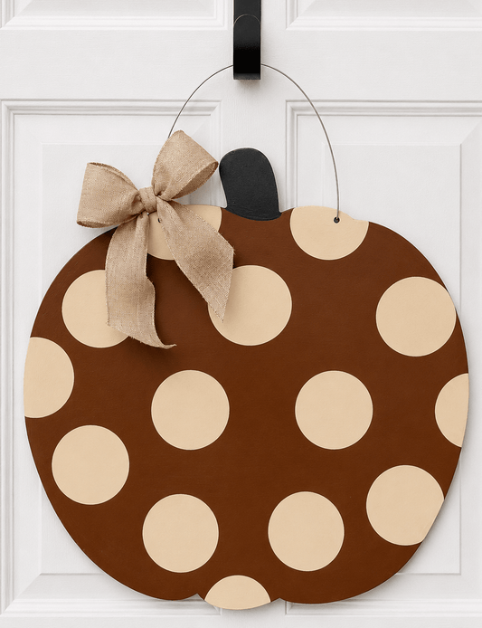 Brown Cream Pumpkin - Miss Molly Designs, LLC