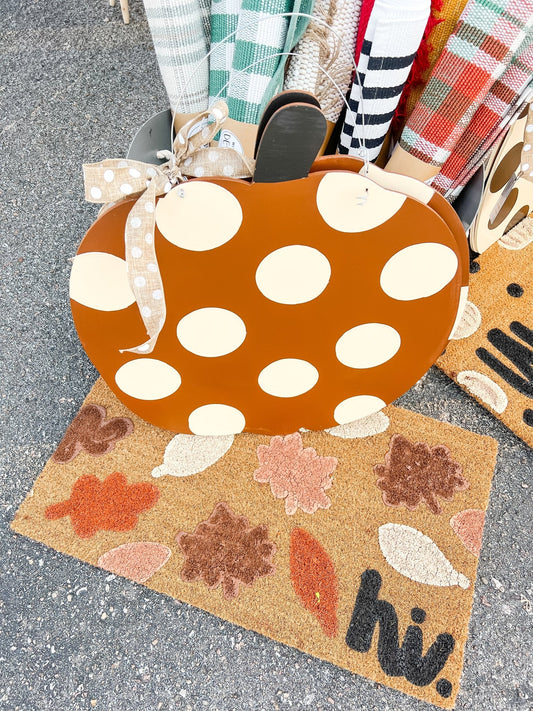 Brown Cream Pumpkin - Miss Molly Designs, LLC