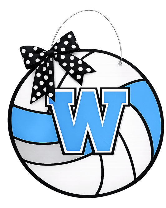 Custom School Volleyball - Miss Molly Designs, LLC