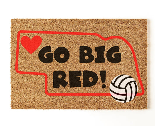 Go Big Red Volleyball - IN STOCK - Miss Molly Designs, LLC