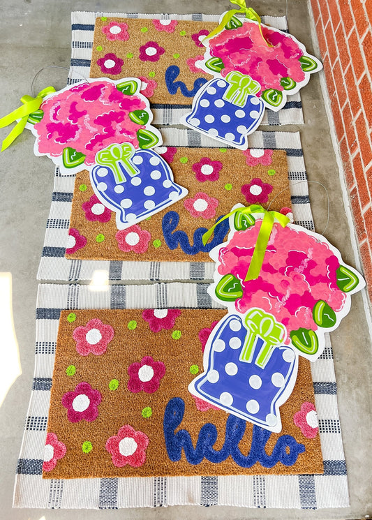 Hello Pink Flowers - Self Checkout at Creative Collab Collection - Miss Molly Designs, LLC