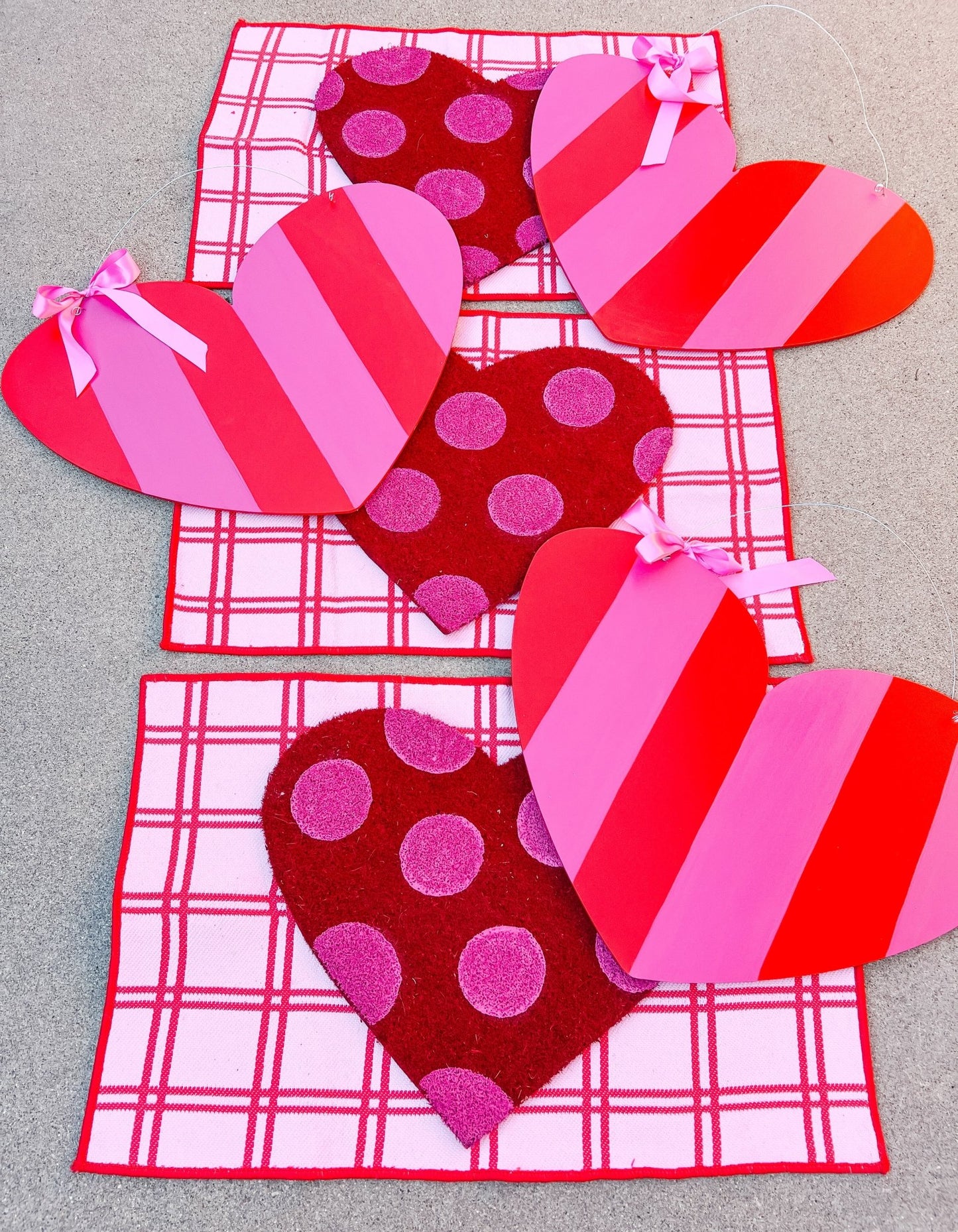 Hot Pink Red Stripe - Miss Molly Designs, LLC
