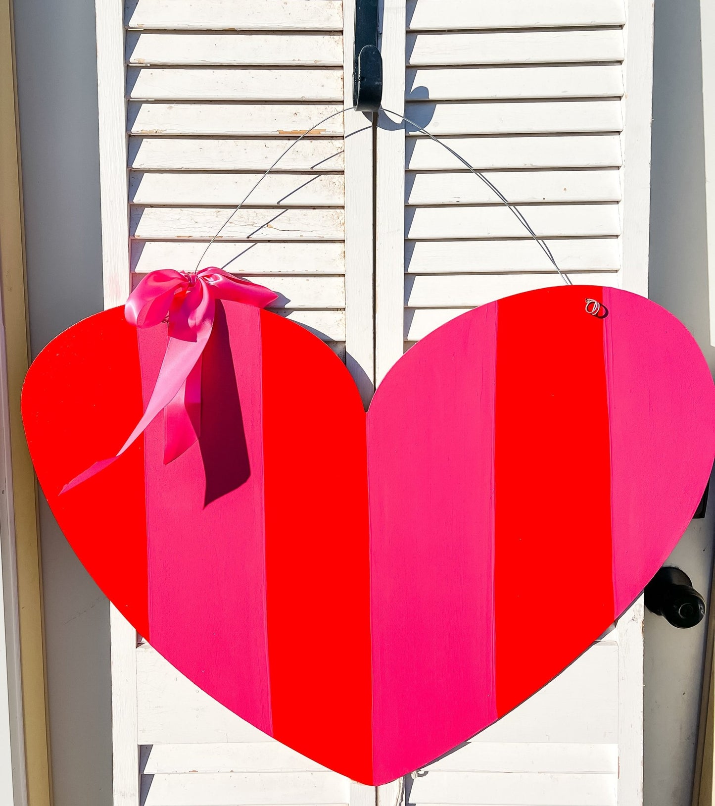 Hot Pink Red Stripe - Miss Molly Designs, LLC