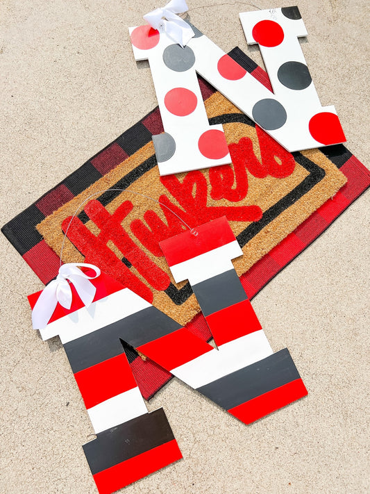 Husker N Stripe - Miss Molly Designs, LLC