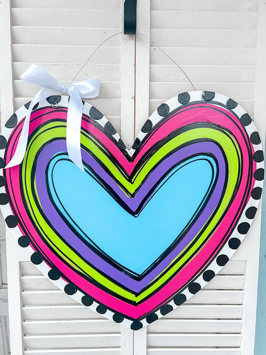 Multicolor Heart - Miss Molly Designs, LLC