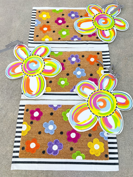 Multicolor Polka Dot Flower - Miss Molly Designs, LLC
