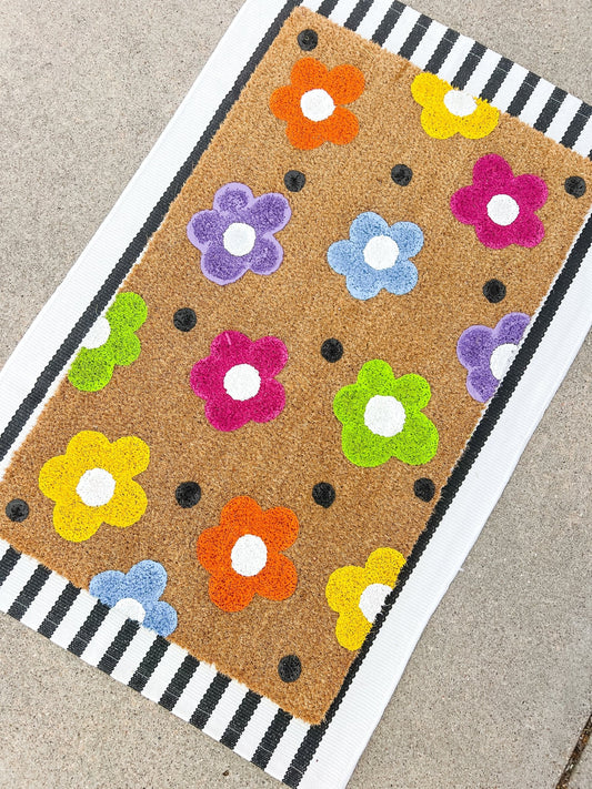 Multicolor Polka Dot Flower - Miss Molly Designs, LLC