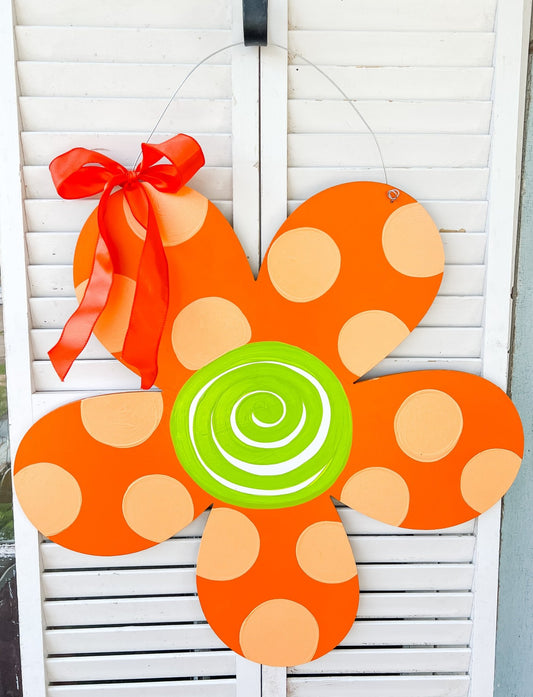 Orange Flower - Miss Molly Designs, LLC