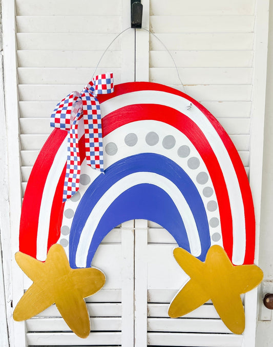 Patriotic Rainbow - Miss Molly Designs, LLC