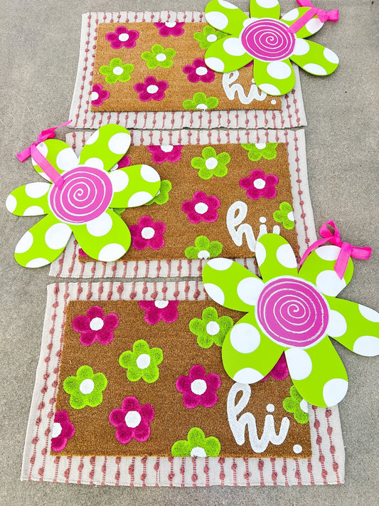 Pink Green Flower - Miss Molly Designs, LLC