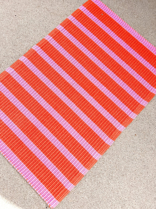 Pink/Orange Stripe - Miss Molly Designs, LLC
