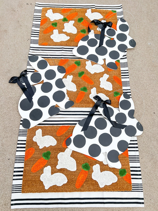 Polka Dot Rabbit - Miss Molly Designs, LLC