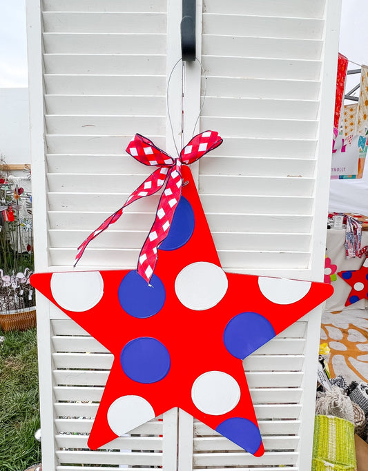 Polka Dot Red Star - Miss Molly Designs, LLC