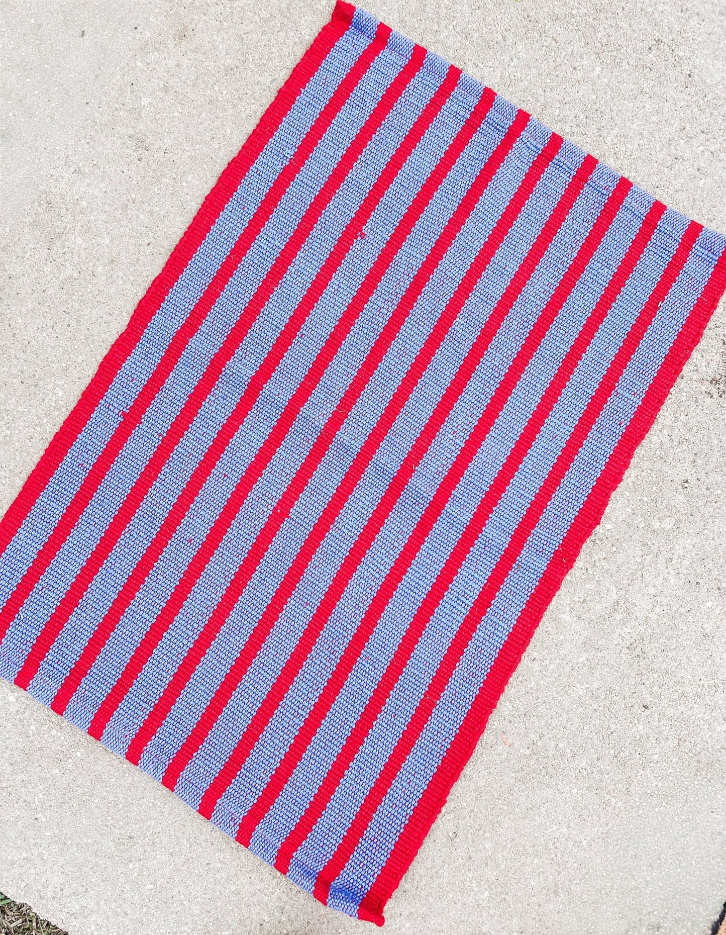 Red and Blue Stripe - Miss Molly Designs, LLC