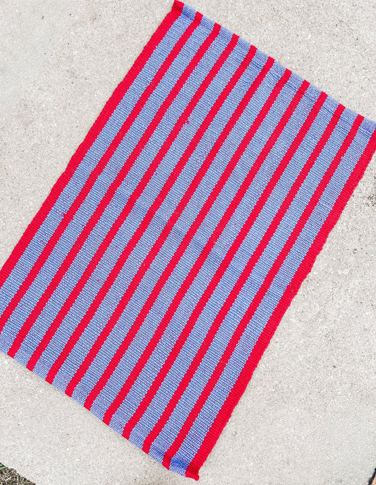 Red and Blue Stripe - Miss Molly Designs, LLC
