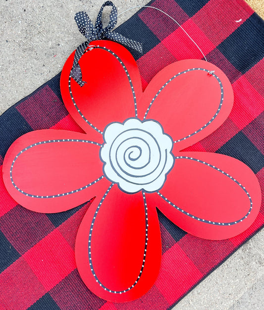 Red Flower - Miss Molly Designs, LLC