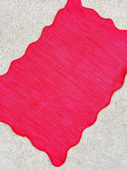 Red/Pink Scallop - Miss Molly Designs, LLC