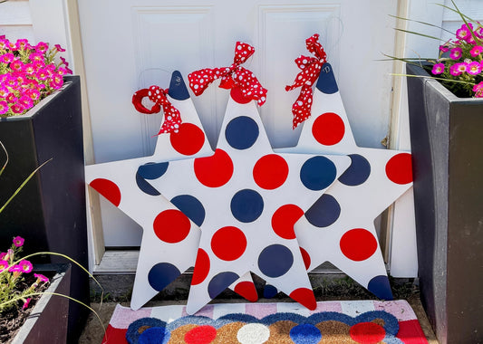 Tall Polka Dot Star - Miss Molly Designs, LLC