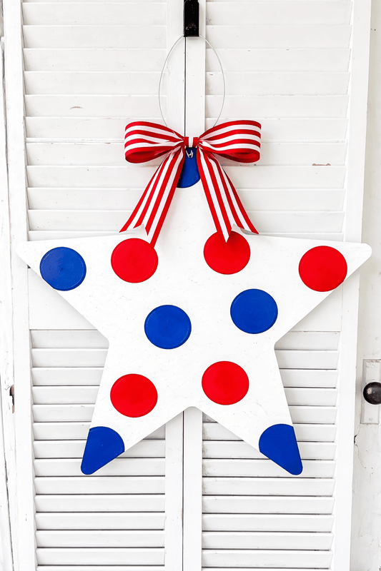 Tall Polka Dot Star - Miss Molly Designs, LLC