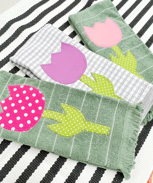 Tulip Towel - Self Checkout at Creative Collab Collection - Miss Molly Designs, LLC