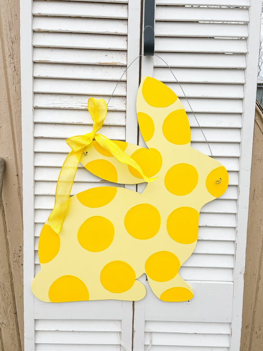 Yellow Dot Bunny - Miss Molly Designs, LLC