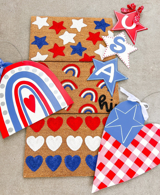 4th of July Hearts - Miss Molly Designs, LLC
