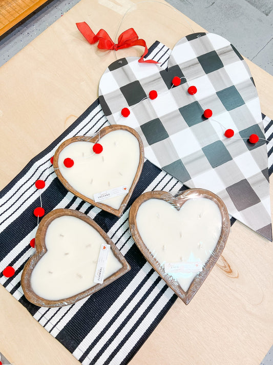 Beach Linen Heart Dough Bowl - Miss Molly Designs, LLC