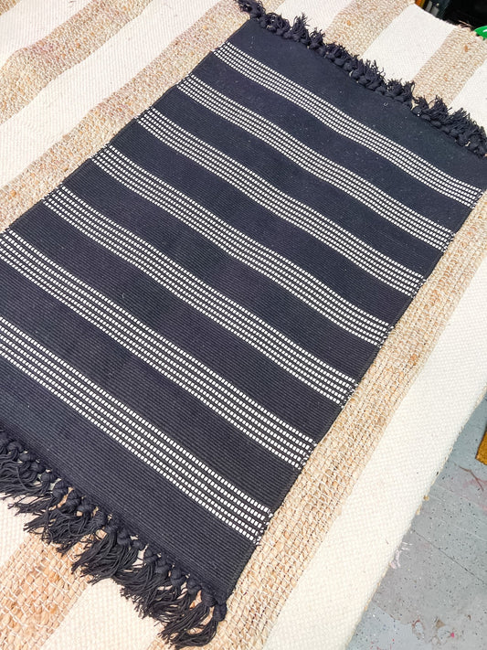 Black and White Stripe Tassel - Miss Molly Designs, LLC