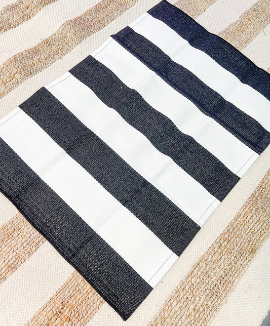 Black and White Wide Stripe - Miss Molly Designs, LLC