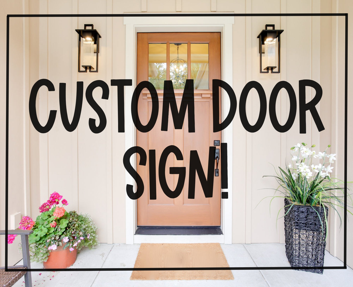 Custom Door Sign - Miss Molly Designs, LLC