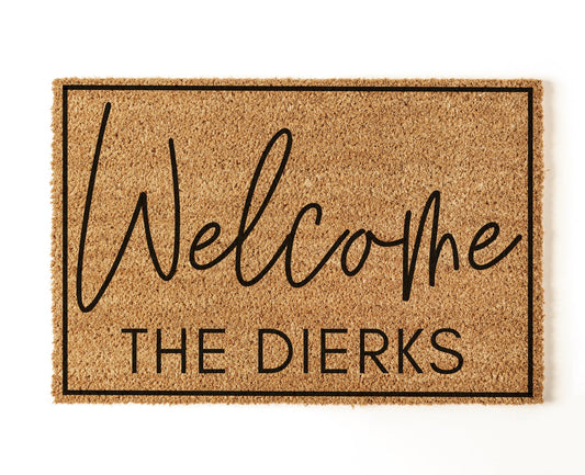 Custom Welcome Name Border - Miss Molly Designs, LLC