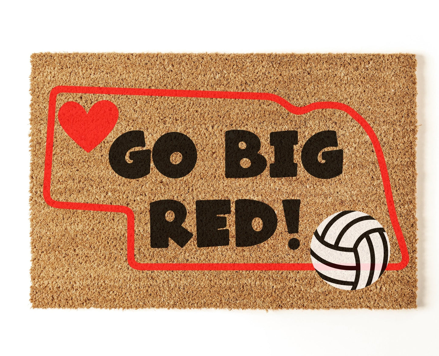 Go Big Red Volleyball - Miss Molly Designs, LLC