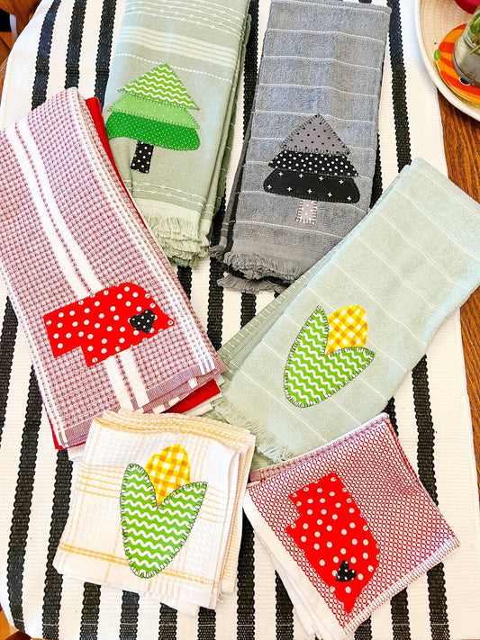 Green Tree Towel - Miss Molly Designs, LLC