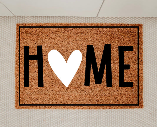 Home White Heart - Miss Molly Designs, LLC