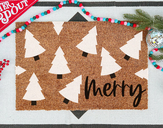 Merry B/W Trees - Miss Molly Designs, LLC