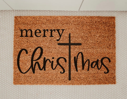 Merry Christmas Cross - Miss Molly Designs, LLC