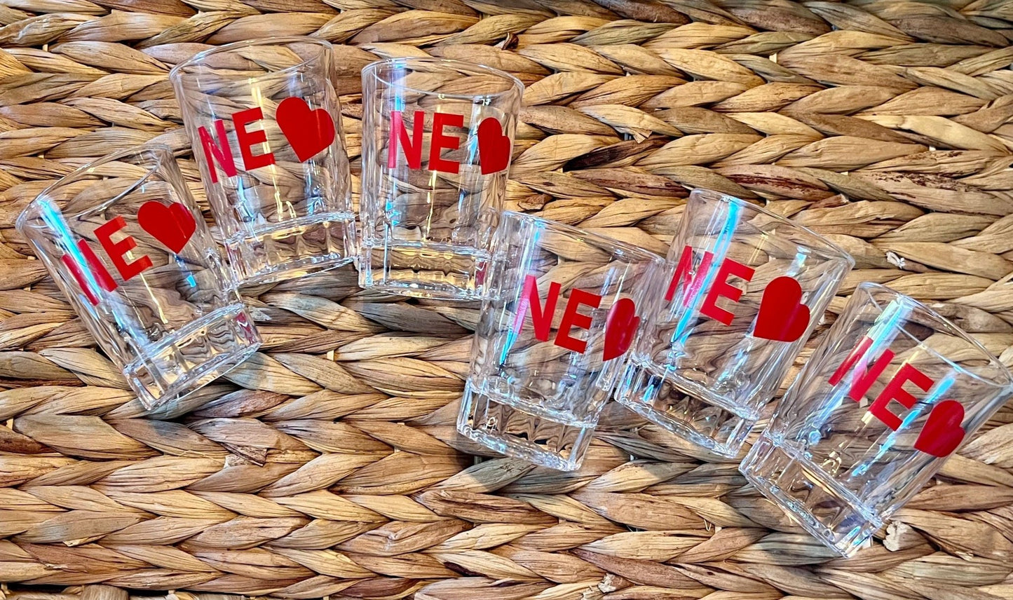 NE Shot Glass - Miss Molly Designs, LLC