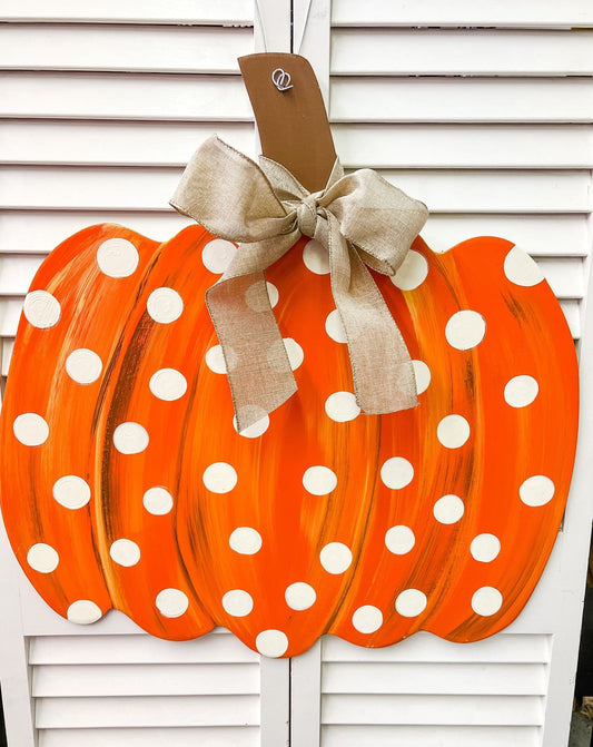 Orange Gourd Polka Dot - Miss Molly Designs, LLC