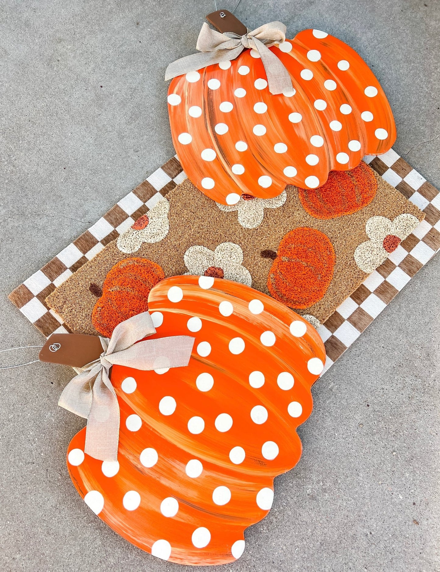 Orange Gourd Polka Dot - Miss Molly Designs, LLC