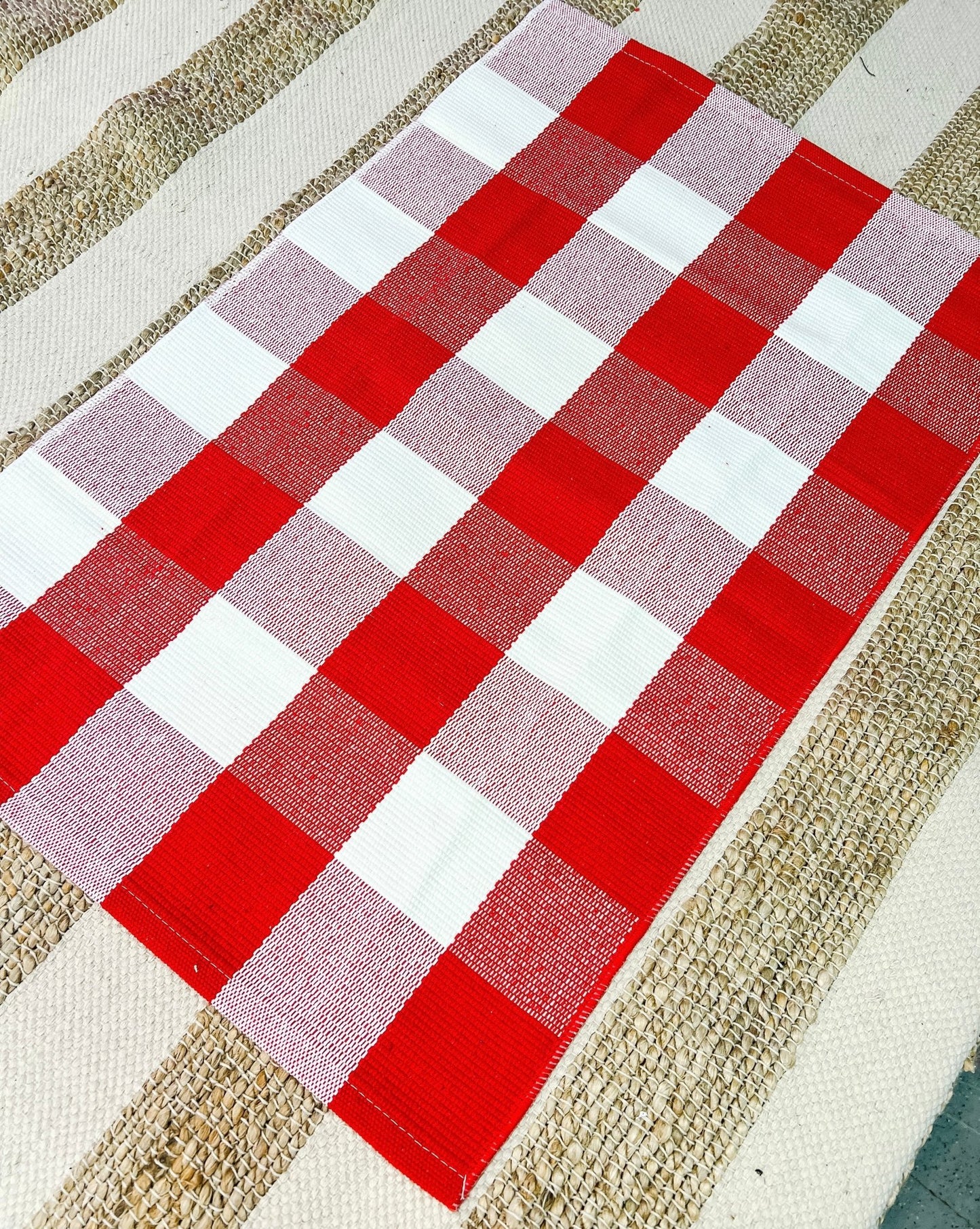 Red and White Buffalo Check - Miss Molly Designs, LLC