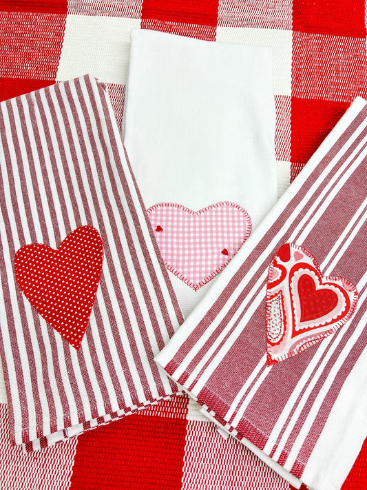 Red Heart Towel - Miss Molly Designs, LLC