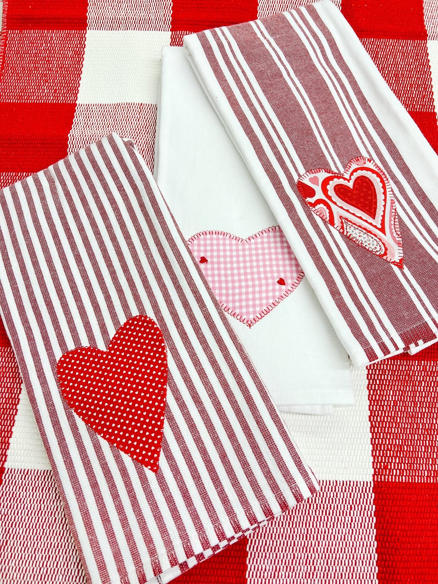 Red Heart Towel - Miss Molly Designs, LLC